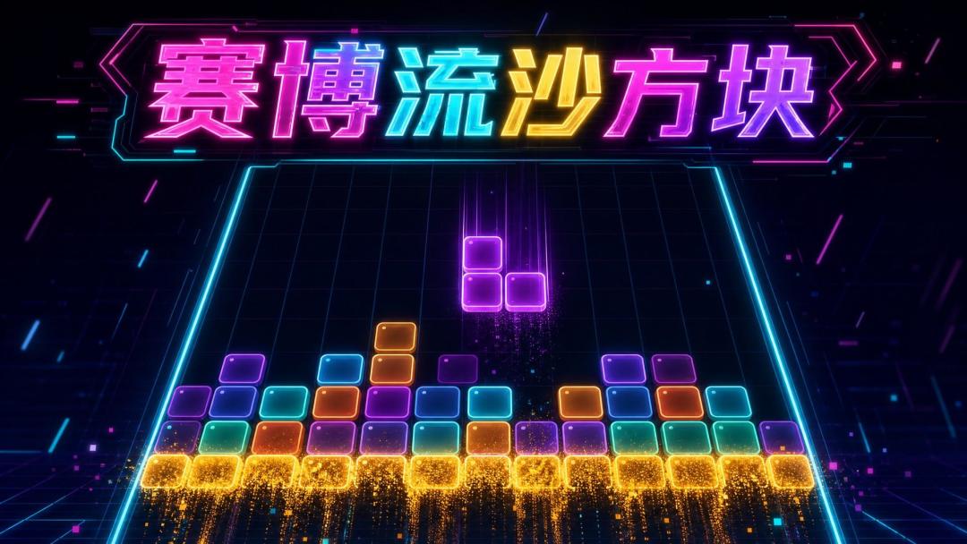 赛博流沙方块游戏截图