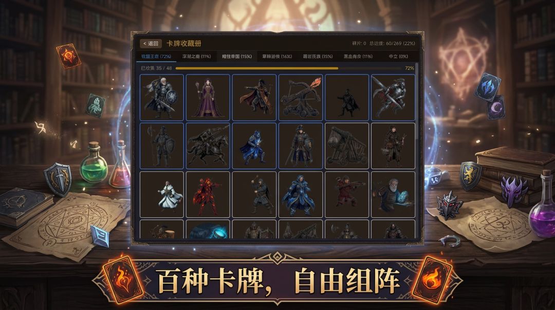 我在巫师世界发动卡牌战争游戏截图