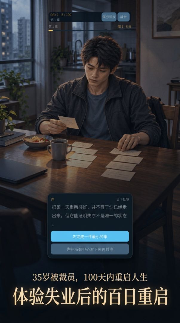35岁被裁员，100天内重启人生游戏截图
