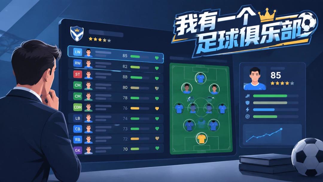 我有一个足球俱乐部游戏截图