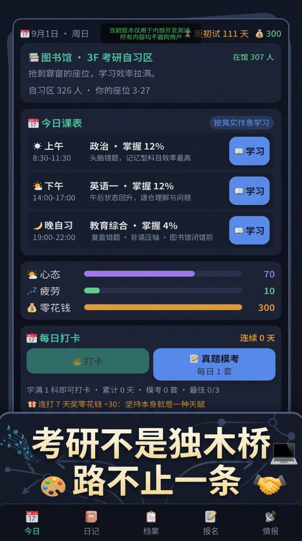 研究生模拟游戏截图