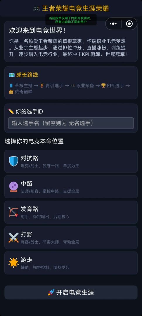 职业选手养成记游戏截图