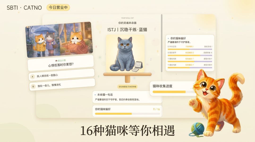 SBTI猫咪人格测试游戏截图