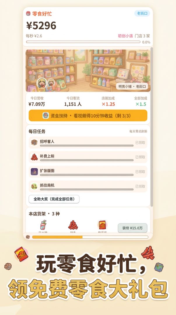 零食好忙:从一家开到一万家游戏截图