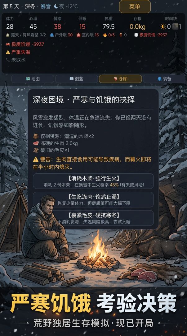 荒野独居生存模拟游戏截图