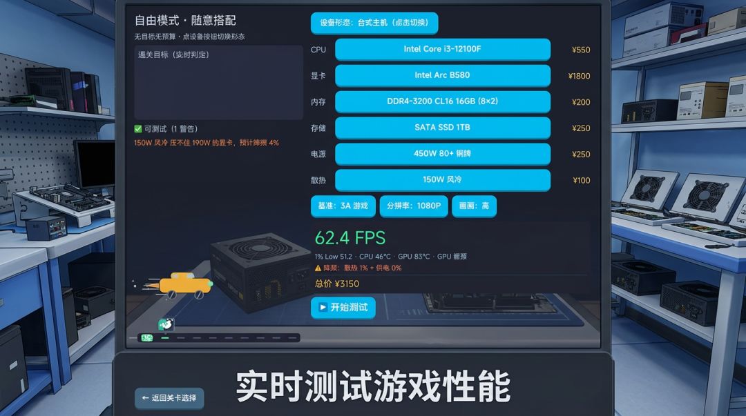 装机模拟器游戏截图