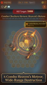 Combo Checkers Heroes Game Screenshot