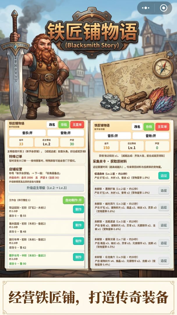 铁匠铺物语游戏截图