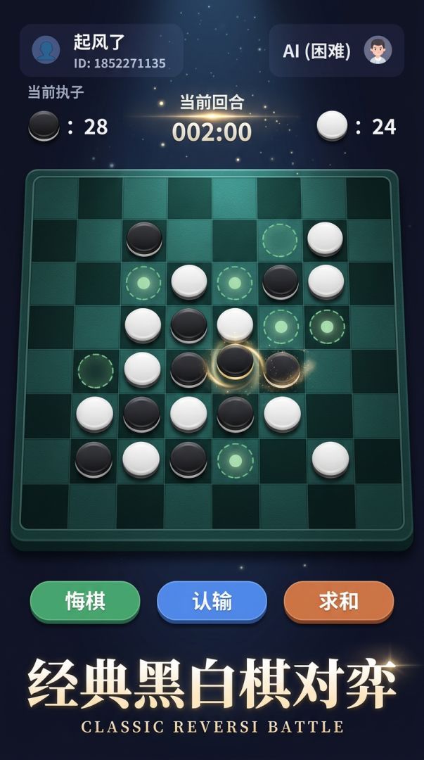 趣味黑白棋游戏截图
