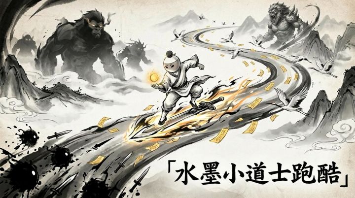 水墨小道士跑酷 截图