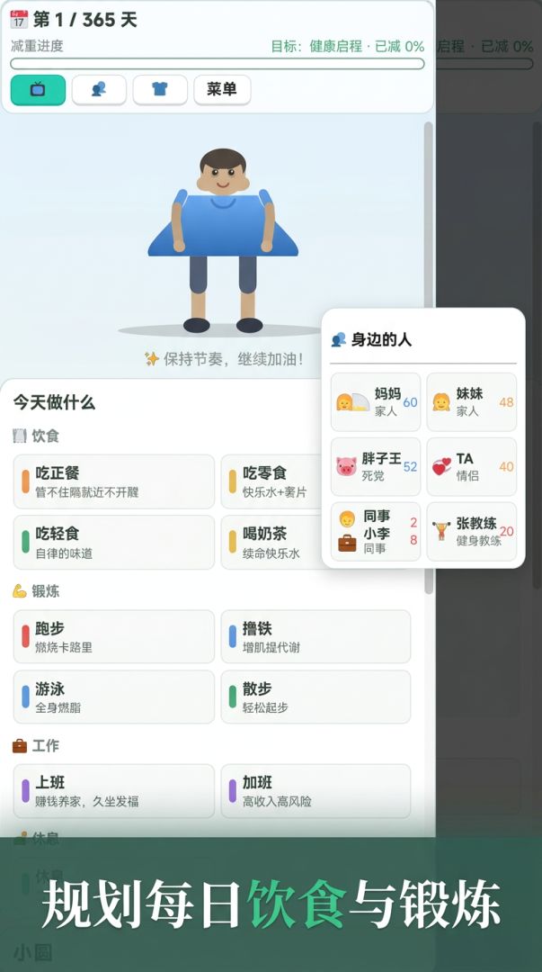 减肥模拟器游戏截图