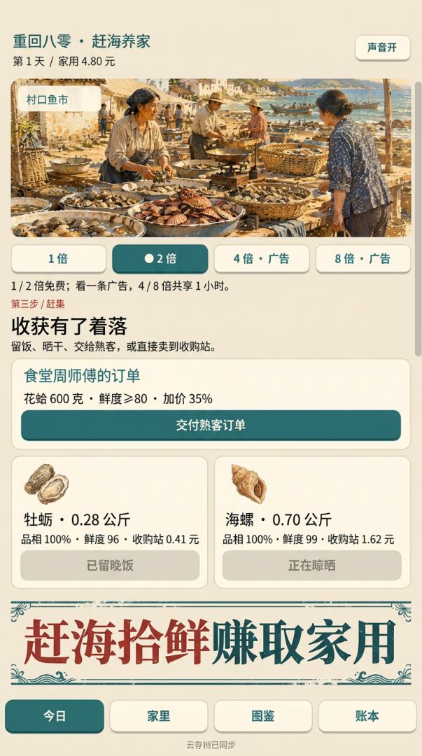 重回八零:赶海养家游戏截图