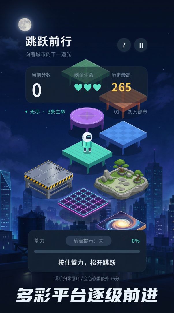 跳跃前行游戏截图