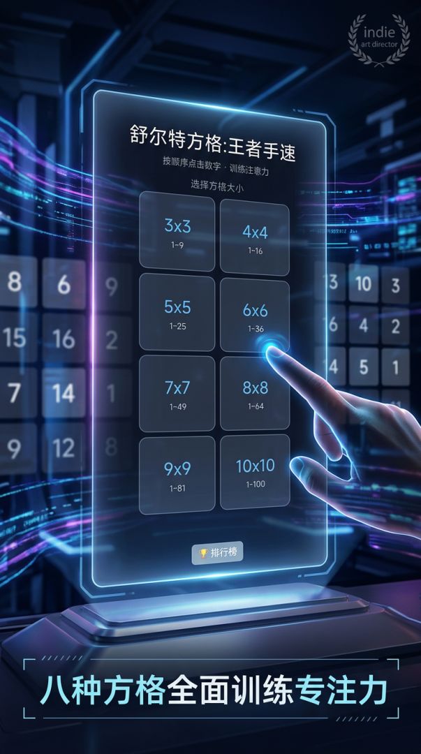 舒尔特方格:王者手速游戏截图