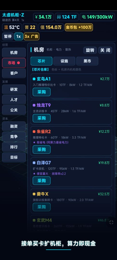 AI算力大亨:硅途游戏截图