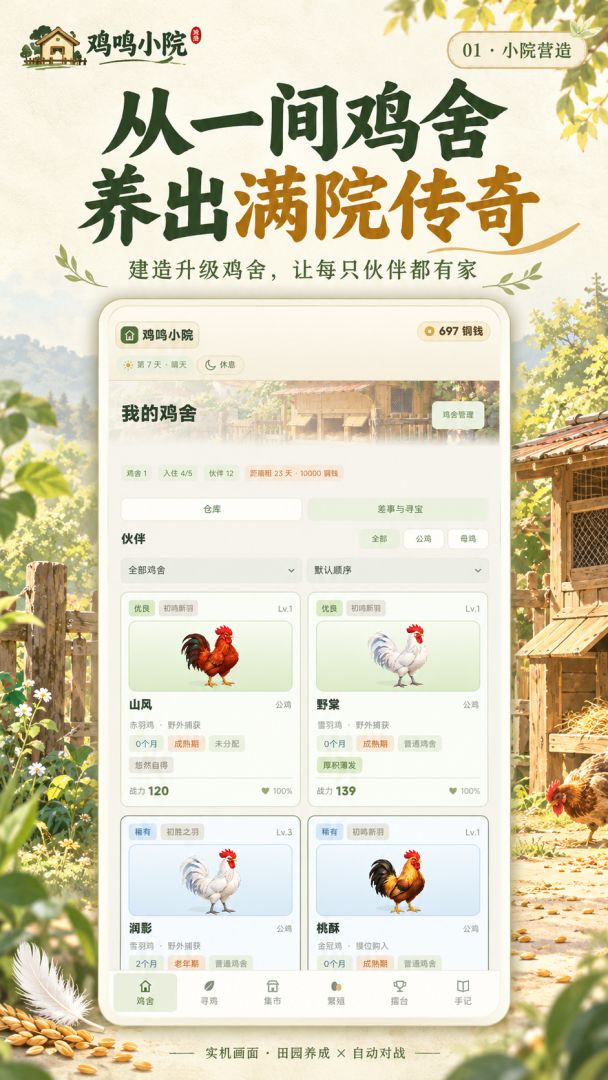 鸡鸣小院游戏截图