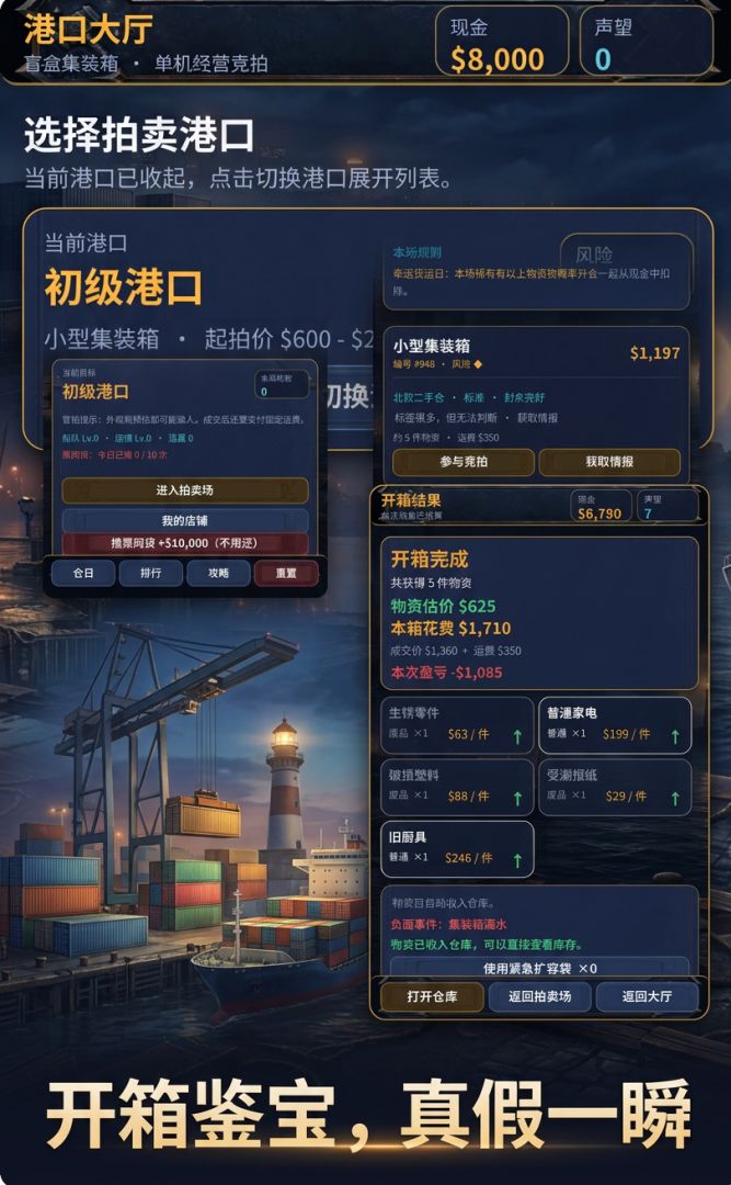 盲盒集装箱游戏截图
