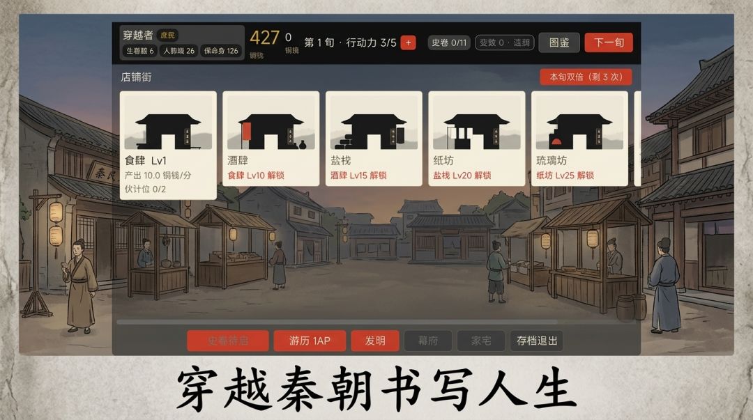 穿越者：庶民人生游戏截图