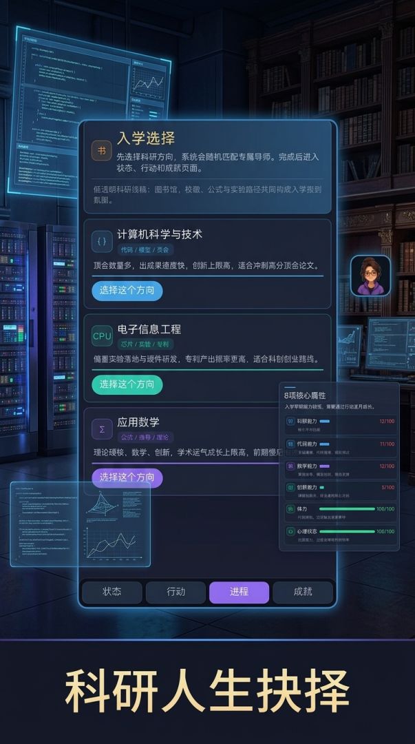 研究生模拟器游戏截图