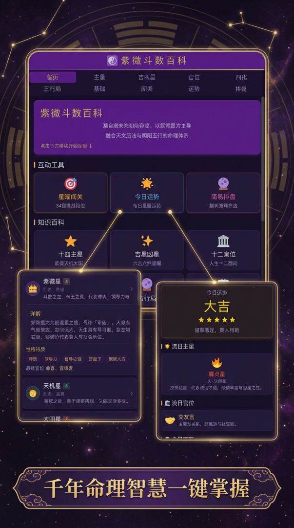 紫微斗数百科游戏截图