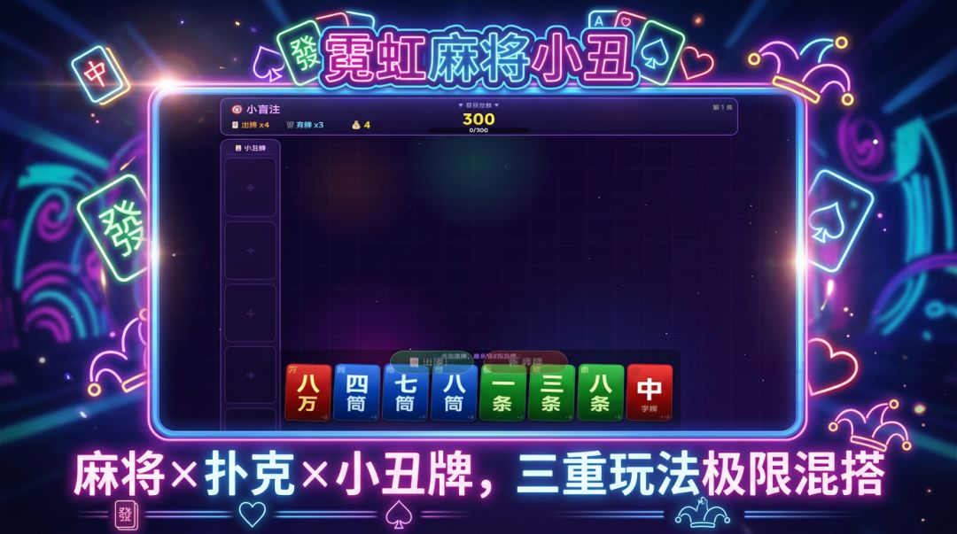 霓虹麻将小丑游戏截图