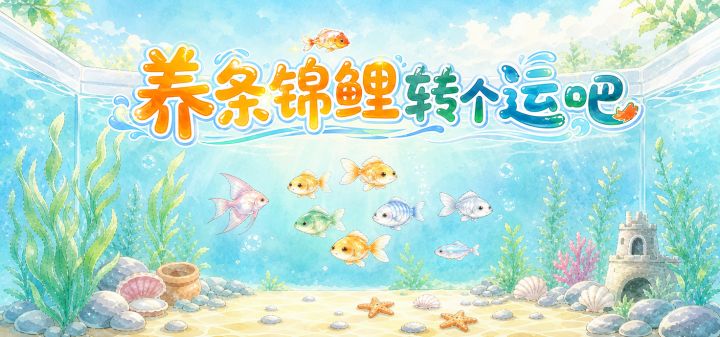 养条锦鲤转个运吧