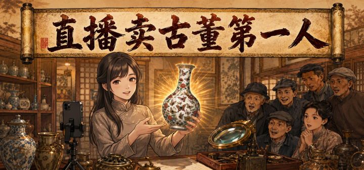 直播卖古董第一人 封面