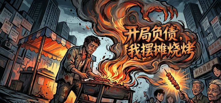 开局负债，我摆摊烧烤 封面