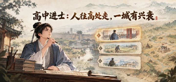 高中进士:人往高处走,一城有兴衰 封面