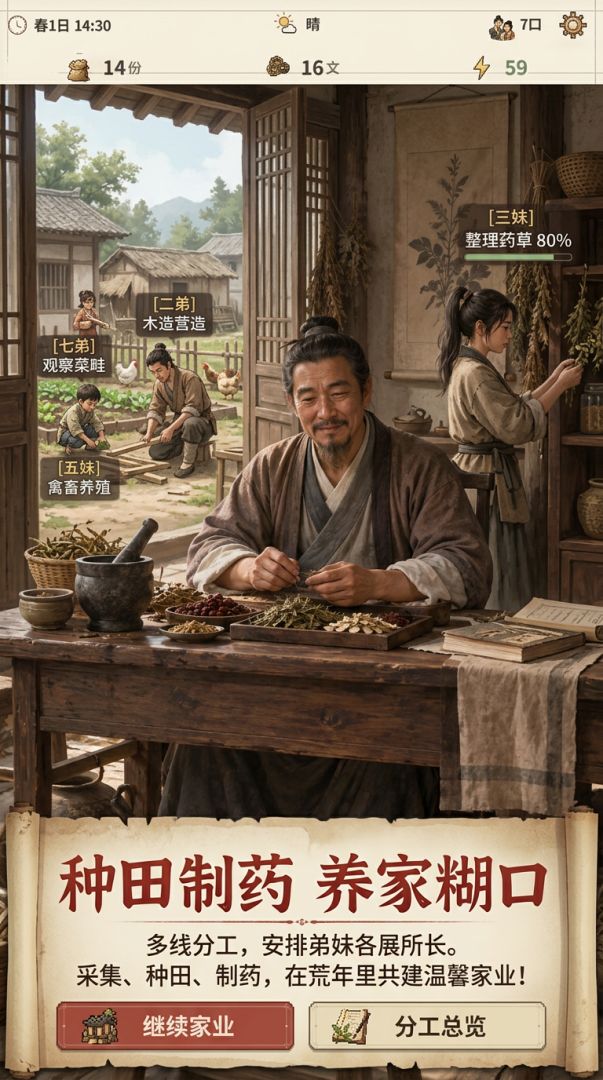 穿越荒年:弟妹个个有出息游戏截图