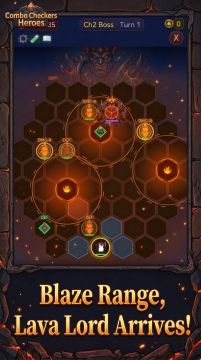 Combo Checkers Heroes Game Screenshot
