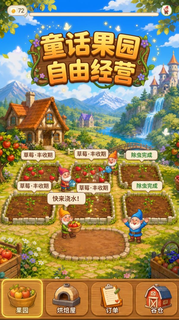 七个小矮人的魔法果园游戏截图
