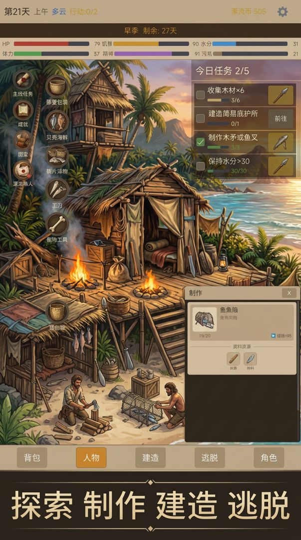 漂流者生存手册游戏截图