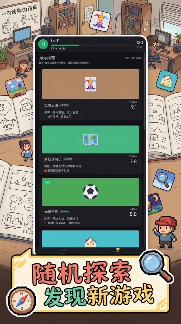 一句话做的嗒卜嗒卜游戏截图