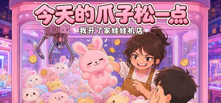 今天的爪子松一点:我开了家娃娃机店 封面