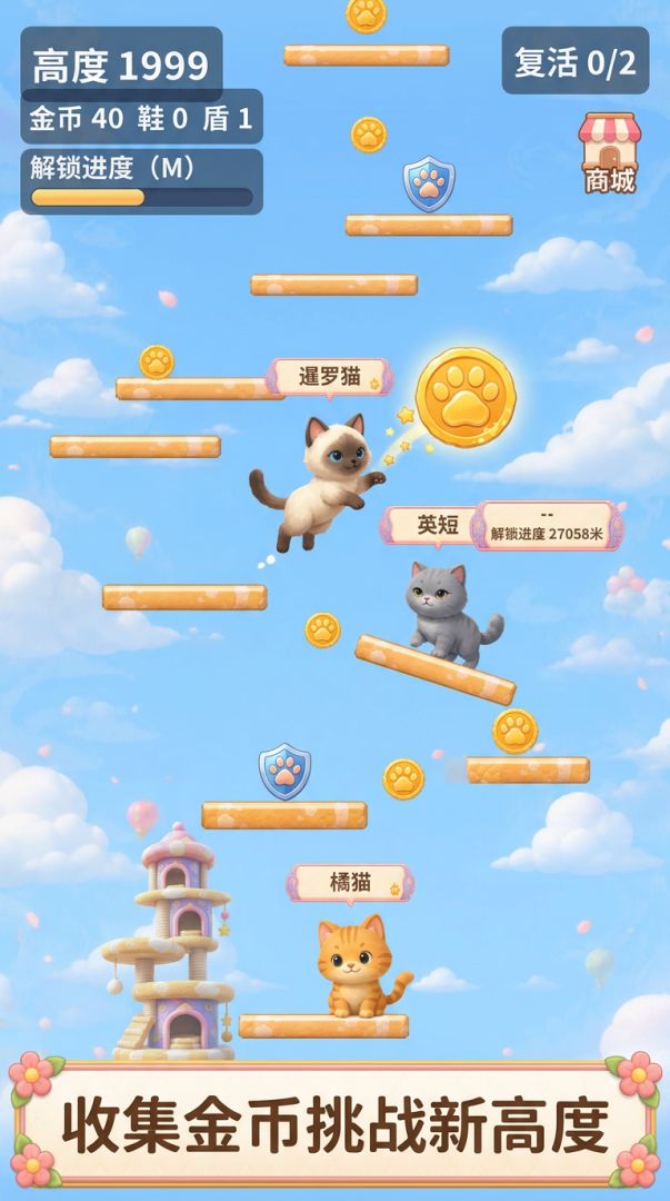 那个猫！快下来！游戏截图