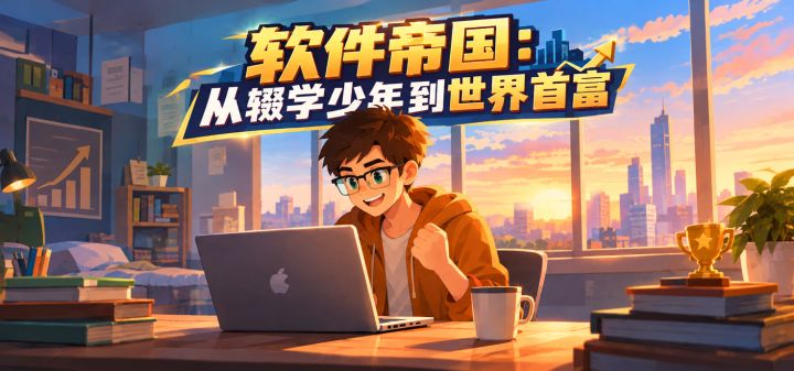 软件帝国：从辍学少年到世界首富 封面