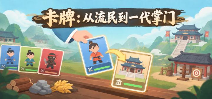 卡牌：从流民到一代掌门 封面