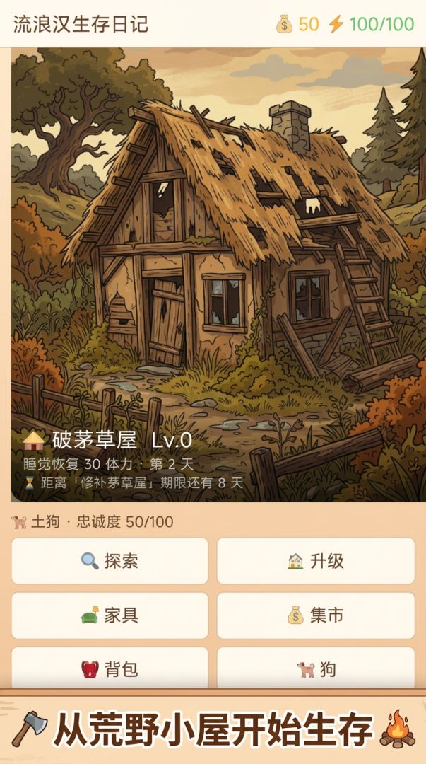 流浪汉生存日记游戏截图