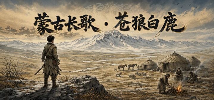 蒙古长歌·苍狼白鹿 封面