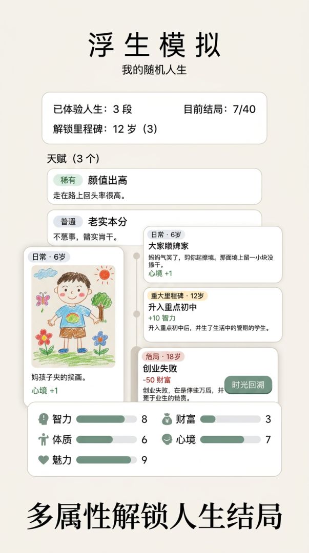 浮生模拟游戏截图