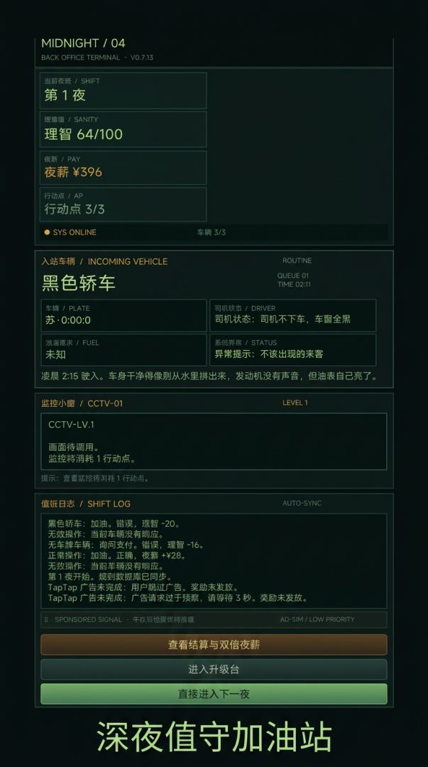 午夜加油站游戏截图