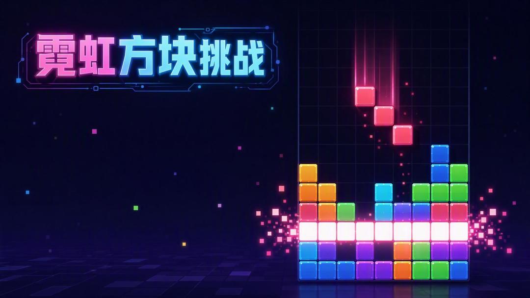 霓虹方块挑战游戏截图