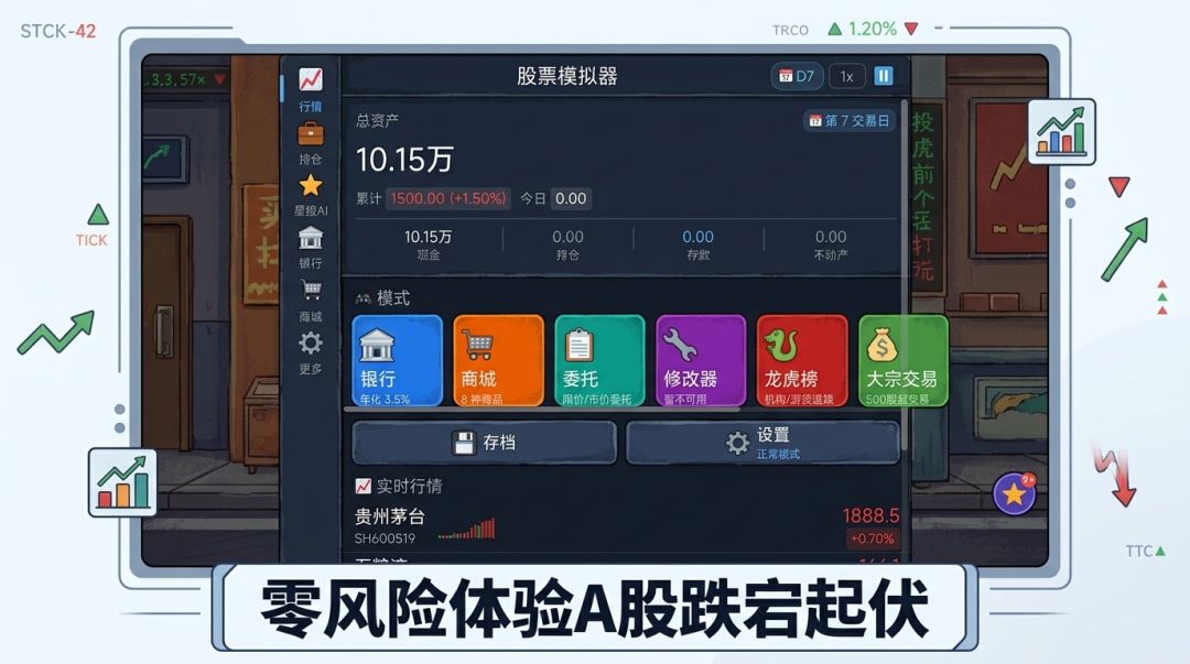 股票模拟器游戏截图