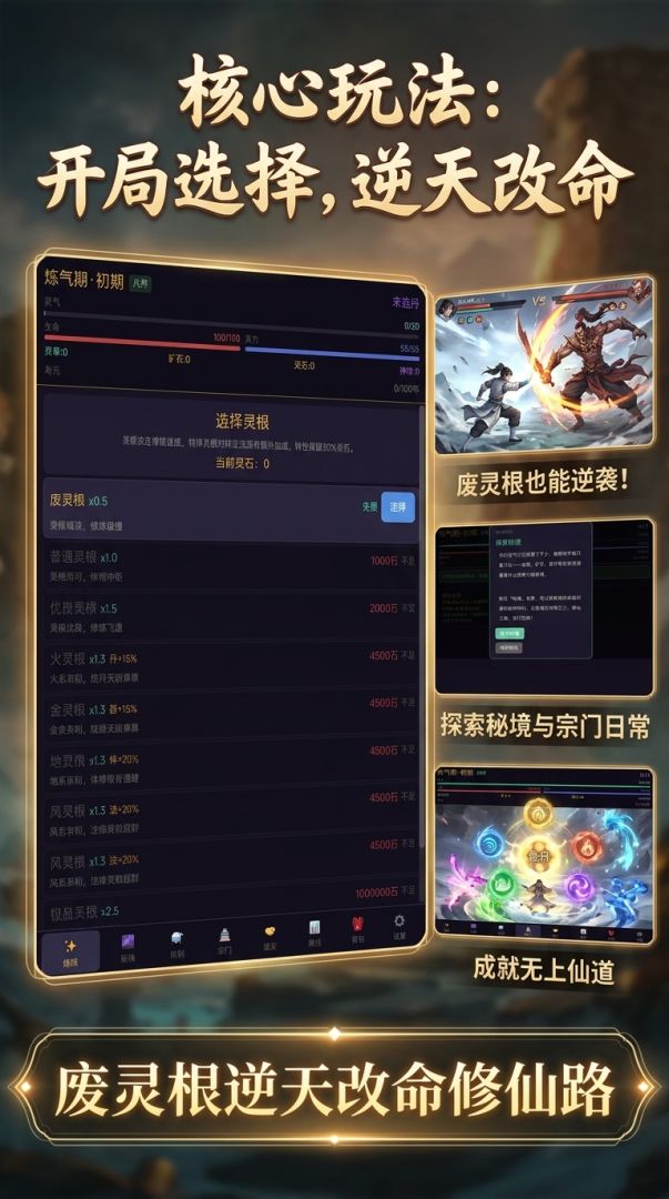 开局废灵根，我无敌了游戏截图