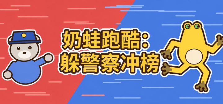 奶蛙跑酷：躲警察冲榜 封面