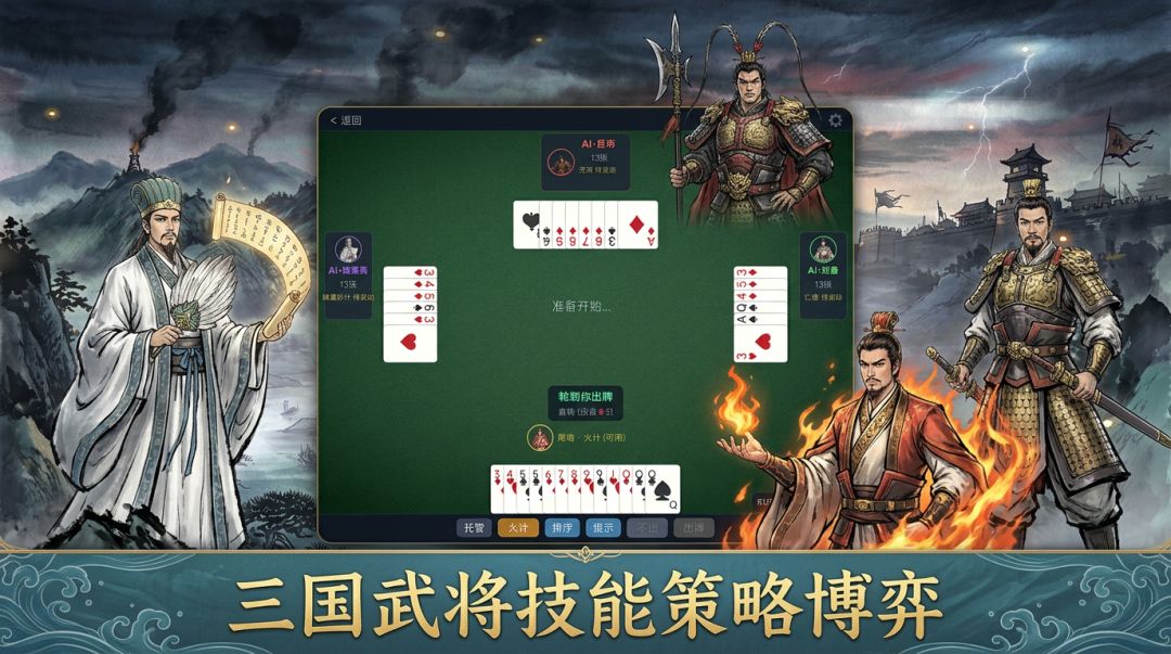 三国锄大地游戏截图