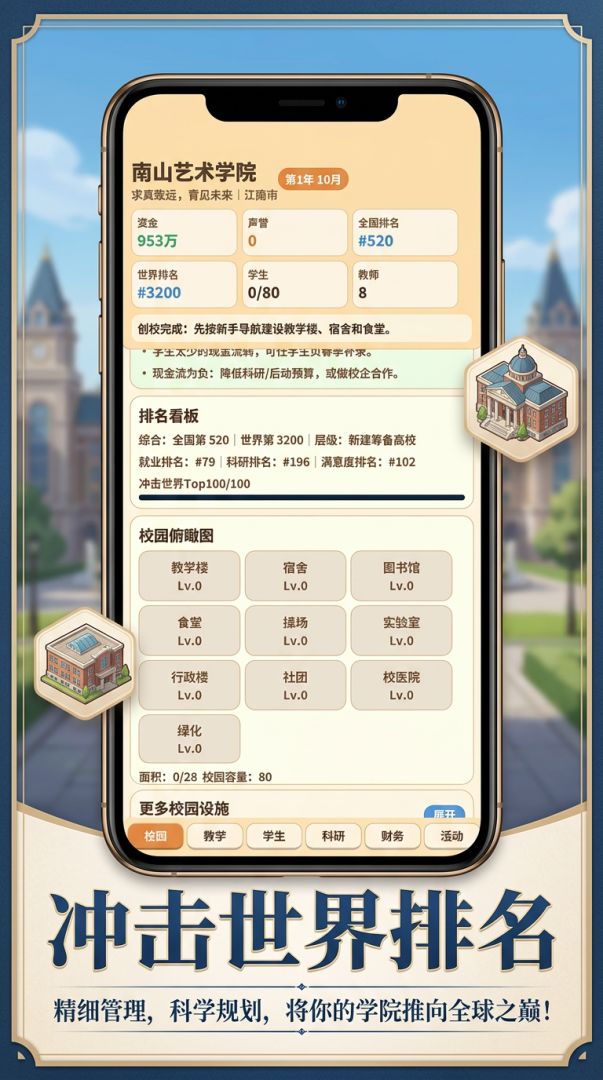 大学模拟经营游戏截图