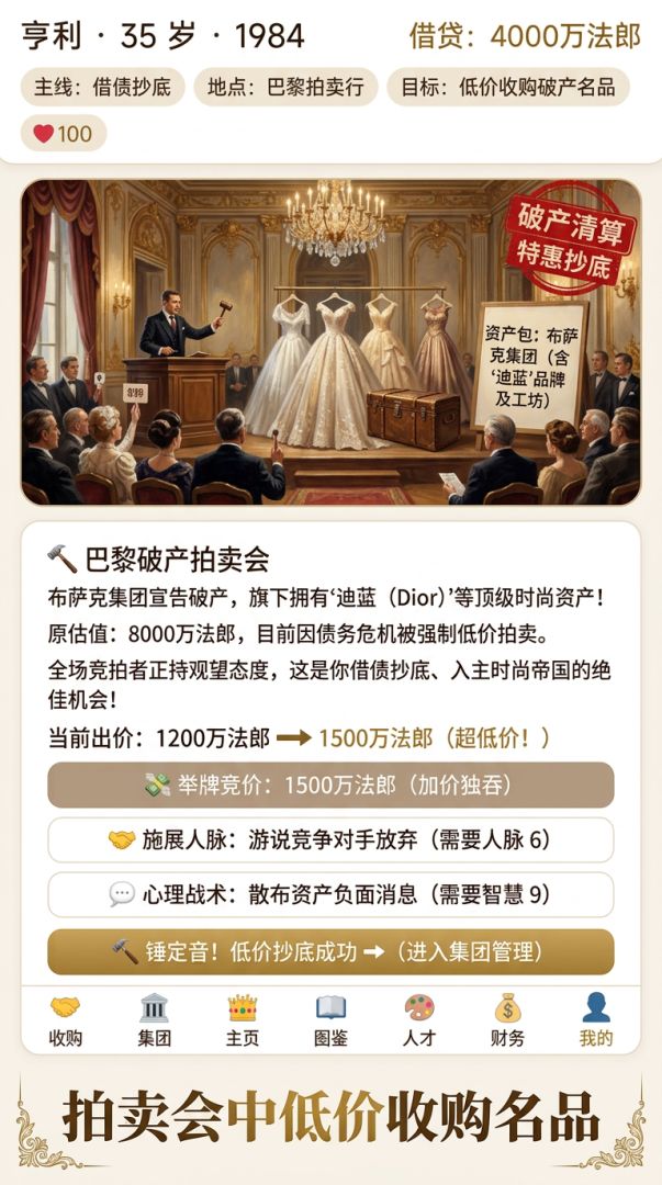 奢侈品大亨:从借债抄底到时尚帝王游戏截图