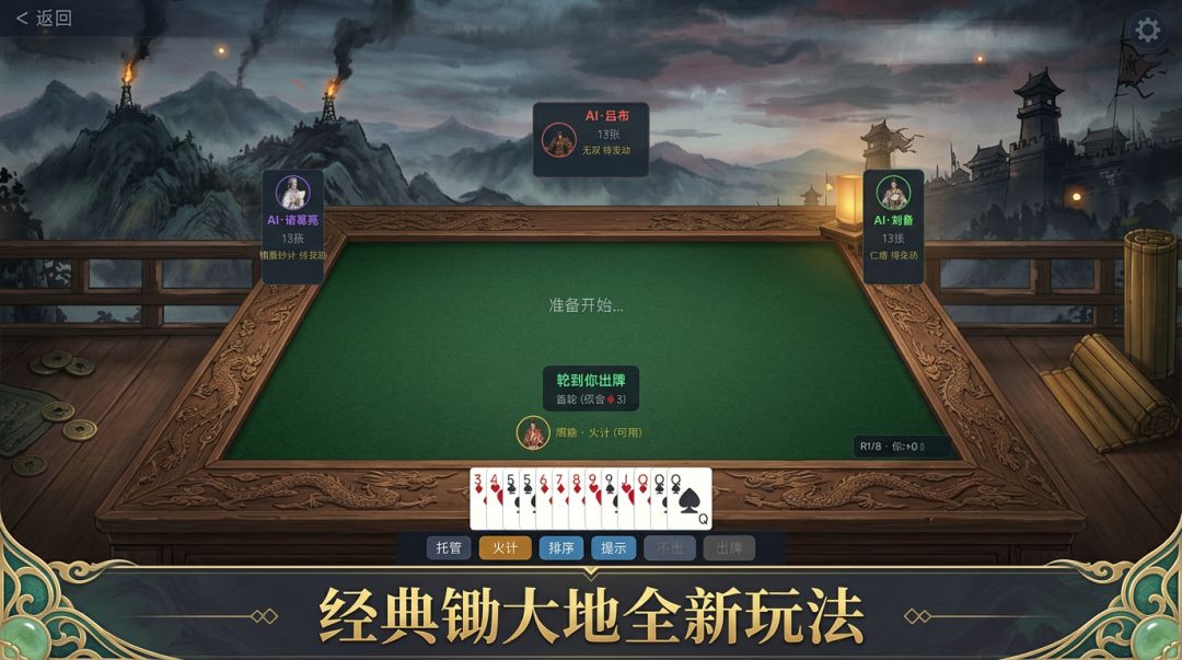 三国锄大地游戏截图